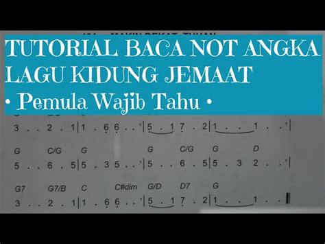 Tutorial Baca Not Angka Lagu Kidung Jemaat Tiktok 42 Off