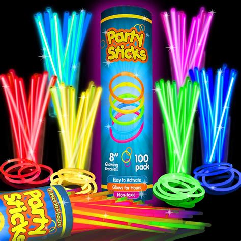 Glow Sticks Bulk Party Favors Pk Glow In The Dark Party