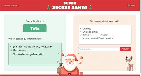 Super Secret Santa Tirage De Père Noël Secret En Ligne