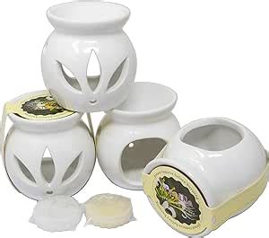 Set Of Wax Melt Burner Ceramic Essential Oil Burners Love Decor