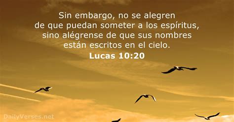 4 de noviembre de 2021 Versículo de la Biblia del día Lucas 10 20