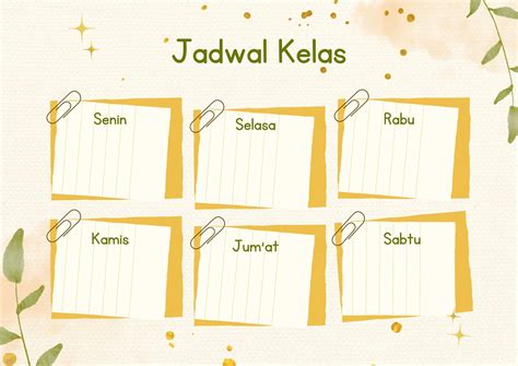 Gambar Jadwal Pelajaran Kreatif For Free Myweb