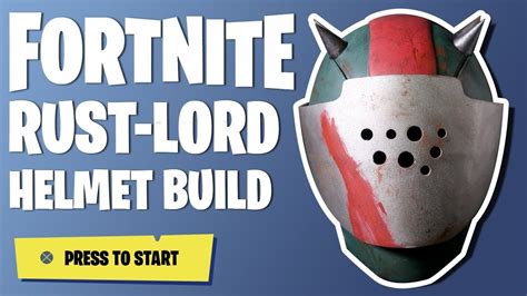 Fortnite Rust Lord Helmet 3D Print Build Fortnite Cosplay YouTube