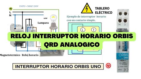 Reloj Interruptor Horario Orbis QRD Analogico YouTube