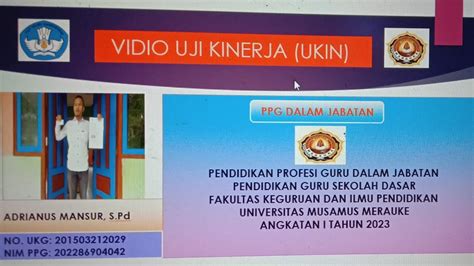 Vidio Uji Kinerja PPG Daljab 2023 Angkatan 1 YouTube