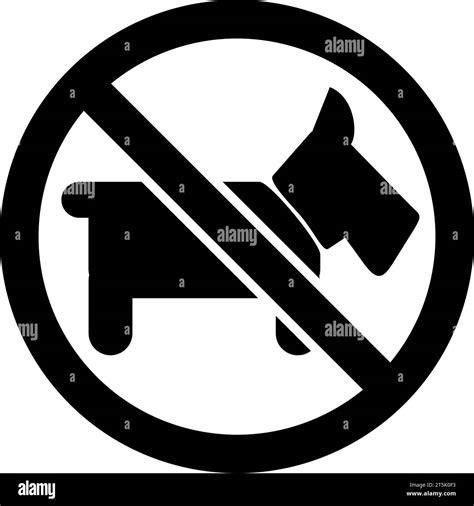 No Pets Or No Dogs Sign In Vector Stock Vector Image And Art Alamy