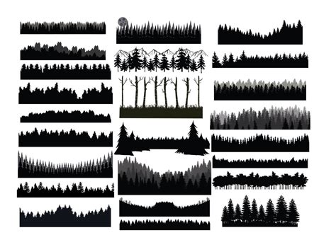 Forest Svg Bundle Forest Clipart Tree Svg Woods Svg Forest Etsy Artofit