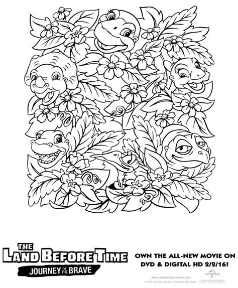 Free Printable Land Before Time Coloring Page - Mama Likes This