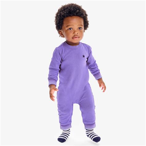 Clearance Baby Embroidered Stripe Trim Sweatshirt Romper