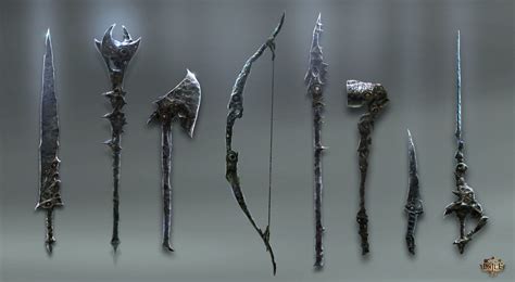 Artstation Path Of Exile Weapons