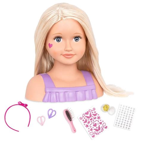 Our Generation Trista With Accessories Styling Head Doll White Blonde