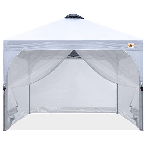 ABCCANOPY 10x10 Compact Pop-up Canopy Tent With Vented Top and Mesh Wa ...