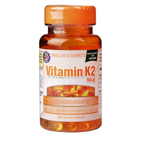 ВИТАМИН К2 капсули 50 мкг. * 30 HOLLAND & BARRETT | NewAge.bg