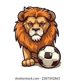 Lions Mascot Logo Design Illustration Sport Stock Vector Royalty Free