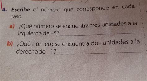 Escribe El N Mero Que Corresponde En Cada Caso Brainly Lat