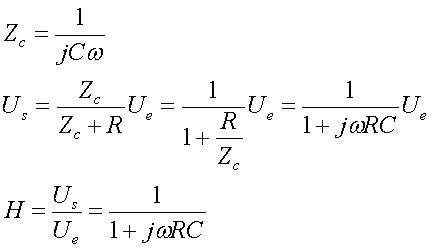 Filtre Rc Schema