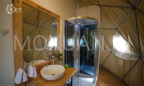 How to Get a Bathroom in a Glamping Tent - MORE TENT Glamping Tent