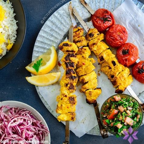 Joojeh Kabab Perzische Kip Kebab Deluxe Saffraan