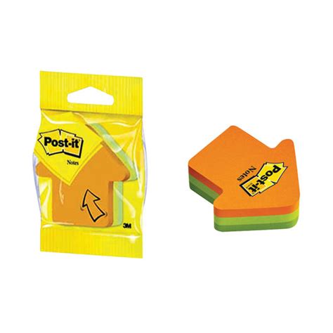 Post-it 70 x 70mm Notes Arrow Shapes. Pack of 12 - 3M34983