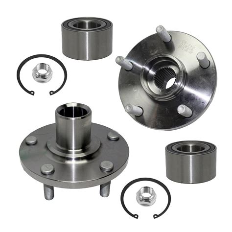 Detroit Axle Front Rear Wheel Bearing And Hub Assembly Set For 2010