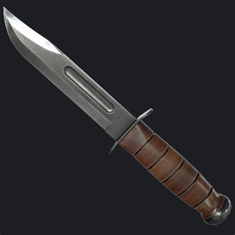 ka-bar knife obj