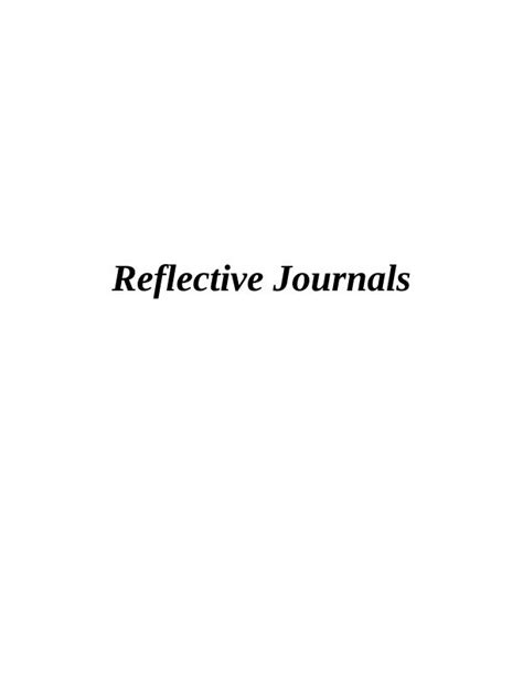 Reflective Journals Using Gibbs Reflective Cycle For Continuous Professional Development