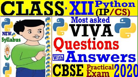 Viva Questions Class 12 Ip Python Cbse Practical Exam 2023