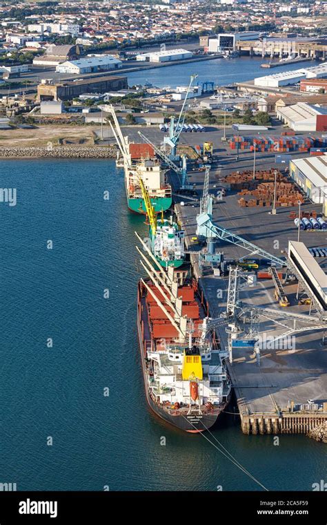 France Charente Maritime La Rochelle Cargo Vessels In La Pallice