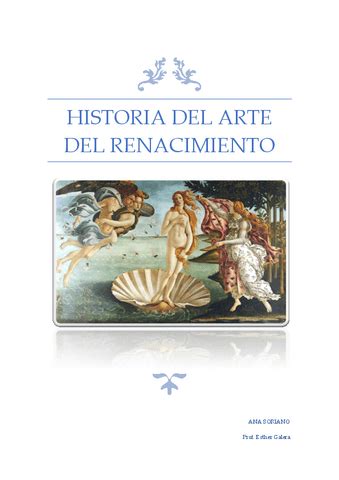 HISTORIA DEL ARTE DEL RENACIMIENTO Pdf