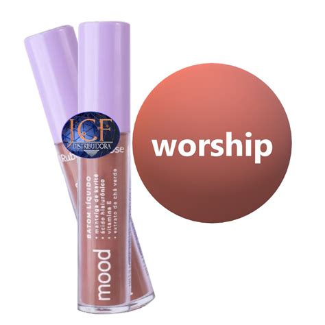 Box Batom Liquido Mood Ruby Rose Em Atacado Cor Worship 12 Unid