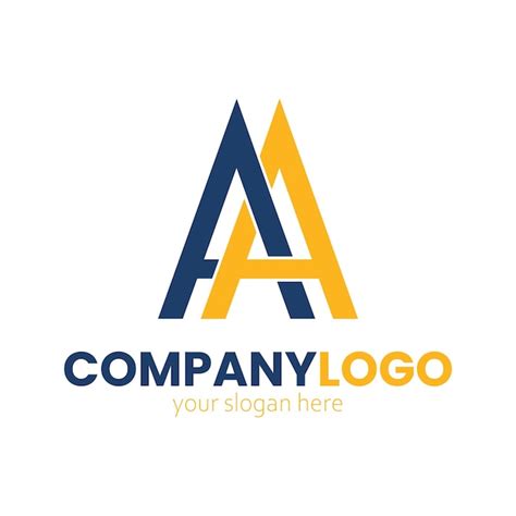 Premium Vector | AA letter monogram bold company name logo