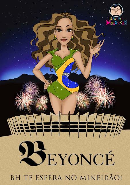 Pedro Ivo Cartoons Beyoncé no Brasil