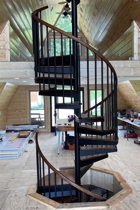 The Atlas Is A Sleek Spiral Stair Comes With A Simple Steel Structure