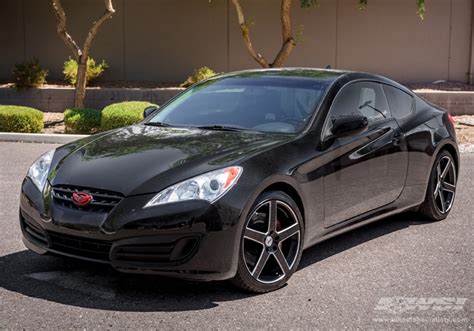 Hyundai Genesis Coupe With Tsw Rivage In Gloss Black Milled