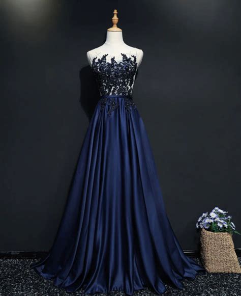 Prom Dresses Satin Beading Long Prom Dress Evening Dress On Luulla