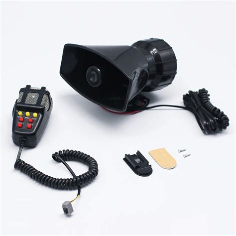 HEYVO 12V 7 Pitch Siren Car Horn Siren Ambulance Police Siren Traffic