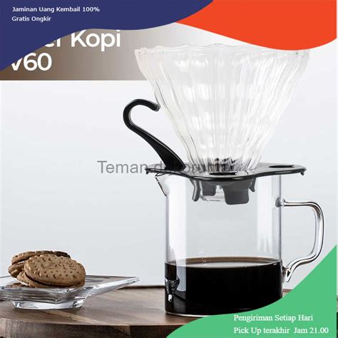 Jual Td Dpr Duolvqi Wadah Filter Kopi Kaca V Reusable Glass Coffee