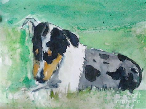 Smooth Collie Painting By Patries Van Dokkum Fine Art America