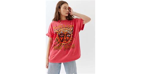 Urban Outfitters Sublime Oversized T Shirt Dress In Pink Lyst