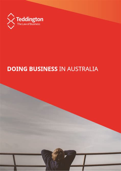 Doing Business in Australia – Teddington Legal