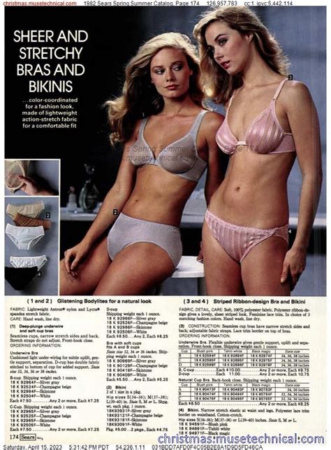 1982 Sears Spring Summer Catalog Page 174 Catalogs And Wishbooks Classic Lingerie Retro