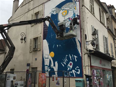 Une nouvelle œuvre se prépare sur le MUR de Dijon