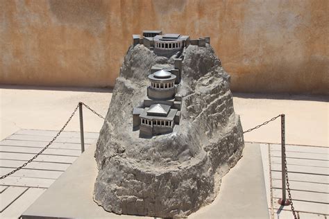 Model Of Herod S Northern Palace Masada Israel Complete Flickr