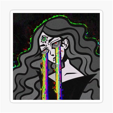 "Static Emotions" Sticker for Sale by GhostingMoth | Redbubble