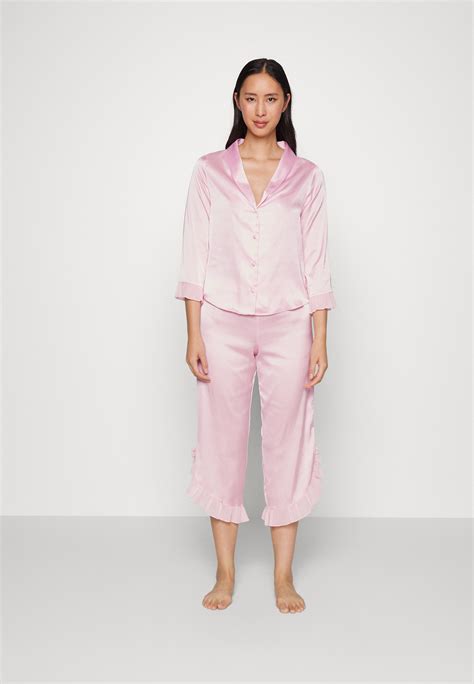 Boux Avenue Revere And Cropped Pant Pyjama Pale Pink Pink Zalando Ch