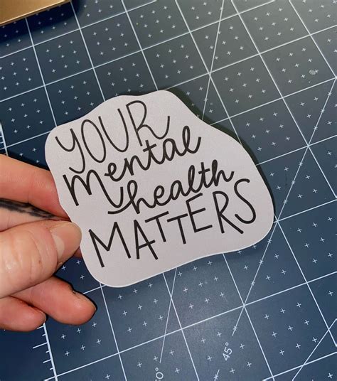 Your Mental Health Matters Custom Sticker Etsy