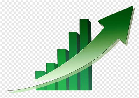 Green Rising Bar Chart And Arrow Green Rise Png PNGEgg