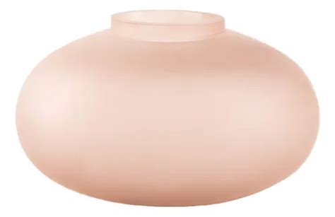 Vaso Nude Fosco Oval Em Vidro Para Arranjo De Folhas Secas Parcelamento Sem Juros