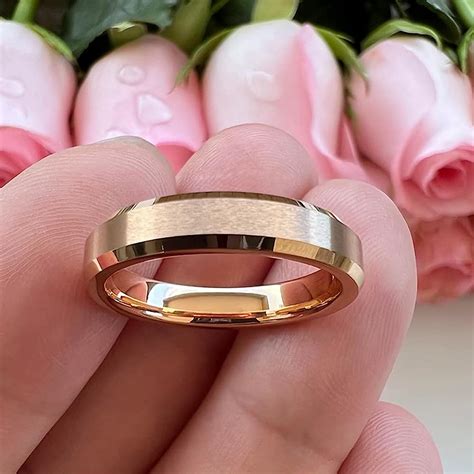 Chroma Color Collection Tungsten Carbide Wedding Band Ring 4mm For Men