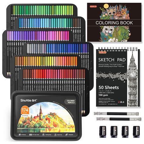 Buy Shuttle Art Colours Professional Colouring Pencils Soft Core